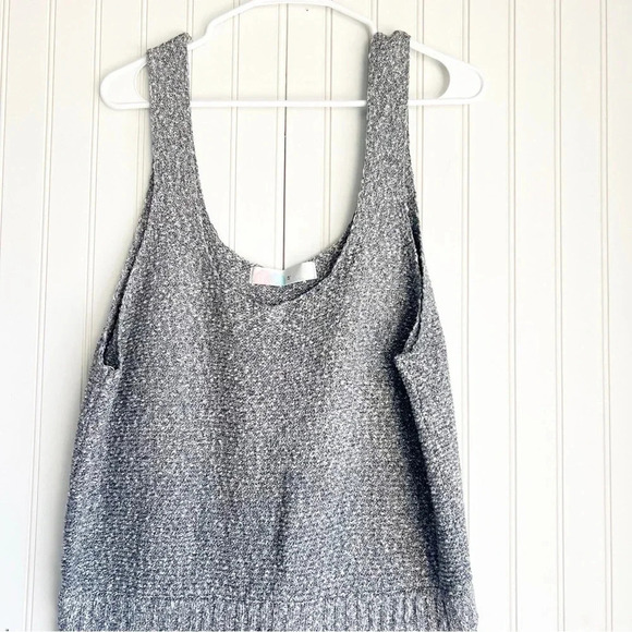 Free People Beach Size XL Sleeveless Declan Blue Knit Sweater Romper - Picture 3 of 8